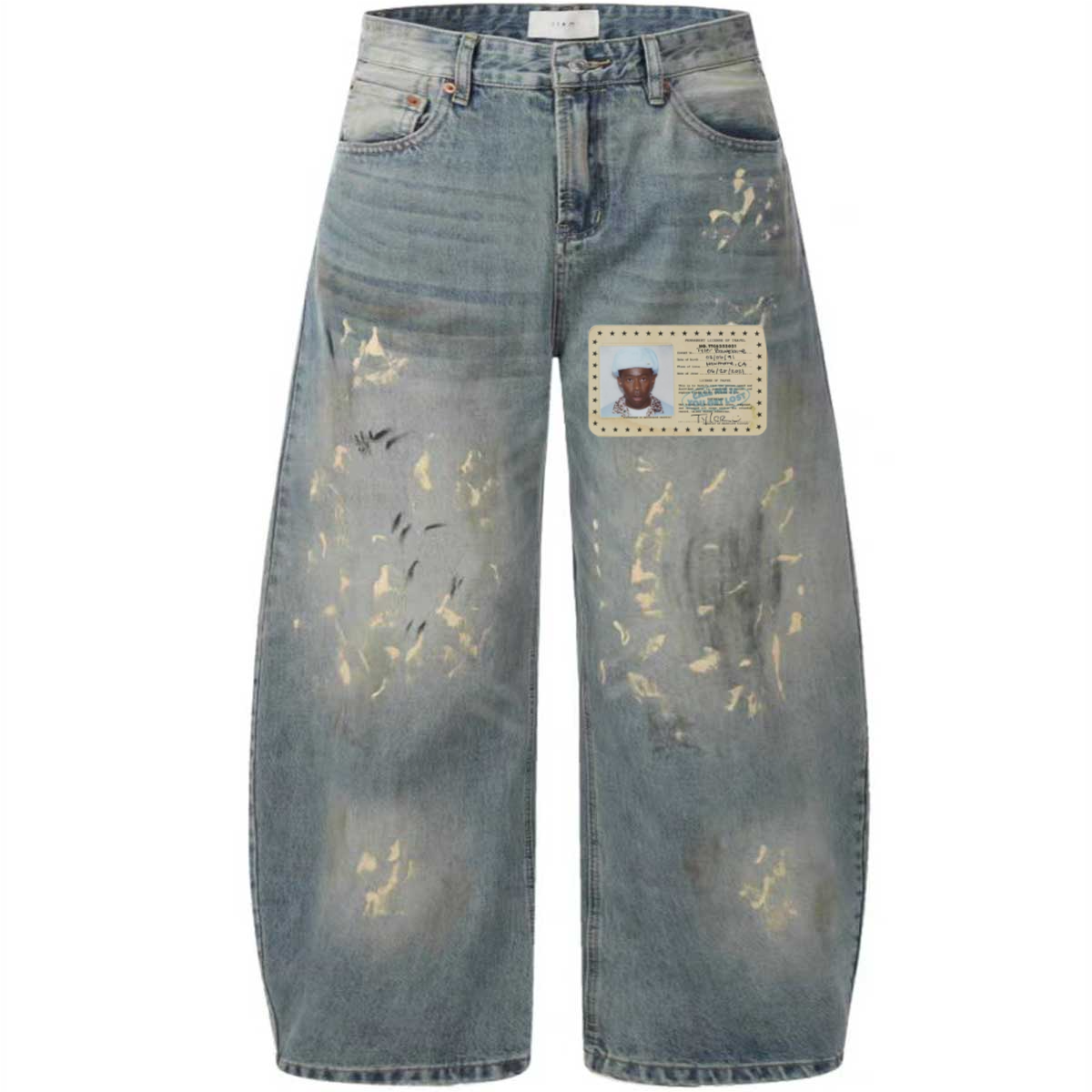 CUSTOM OVERSIZED WIDE LEG TTC JEANS