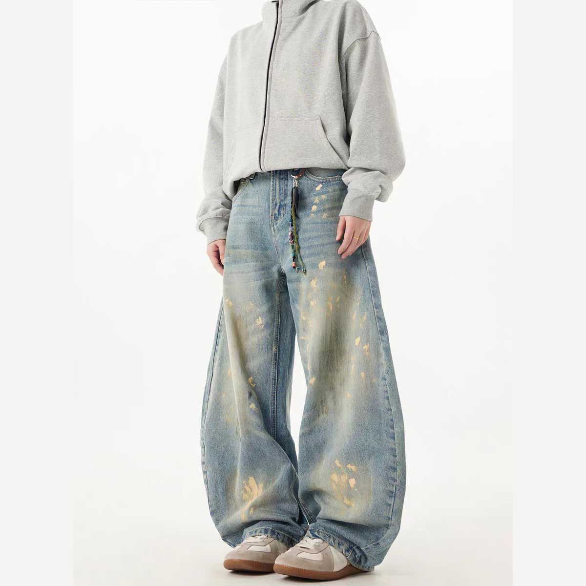 CUSTOM OVERSIZED WIDE LEG TTC JEANS