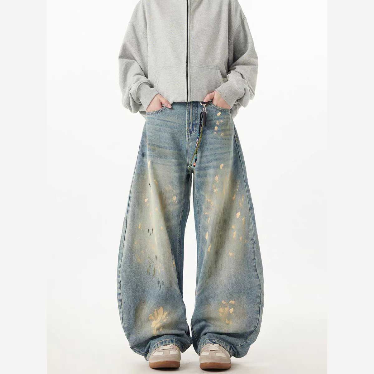 CUSTOM OVERSIZED WIDE LEG TTC JEANS